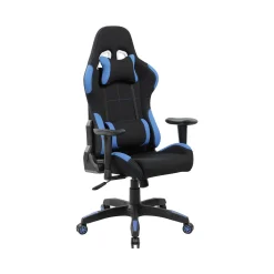 Sedia con ruote Daren, 57x72h124/134 cm, Nero e Blu<Dmora Cheap