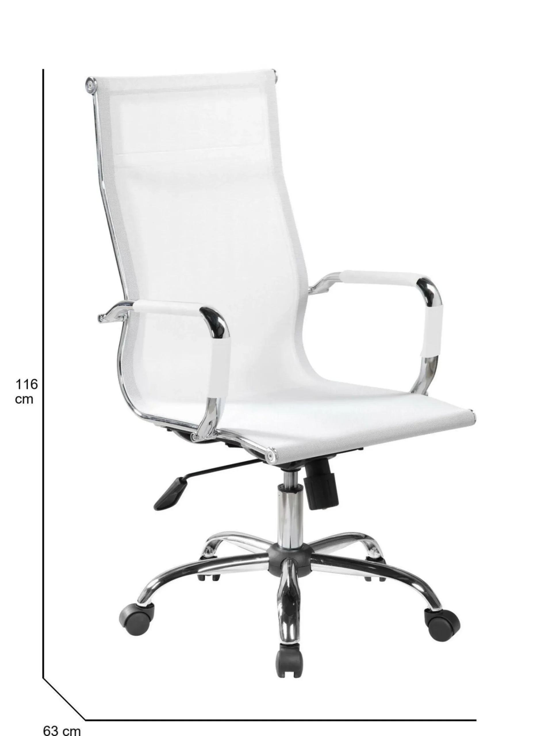Sedia con ruote Dfrosi, , 63x54h106/116 cm<Dmora Clearance