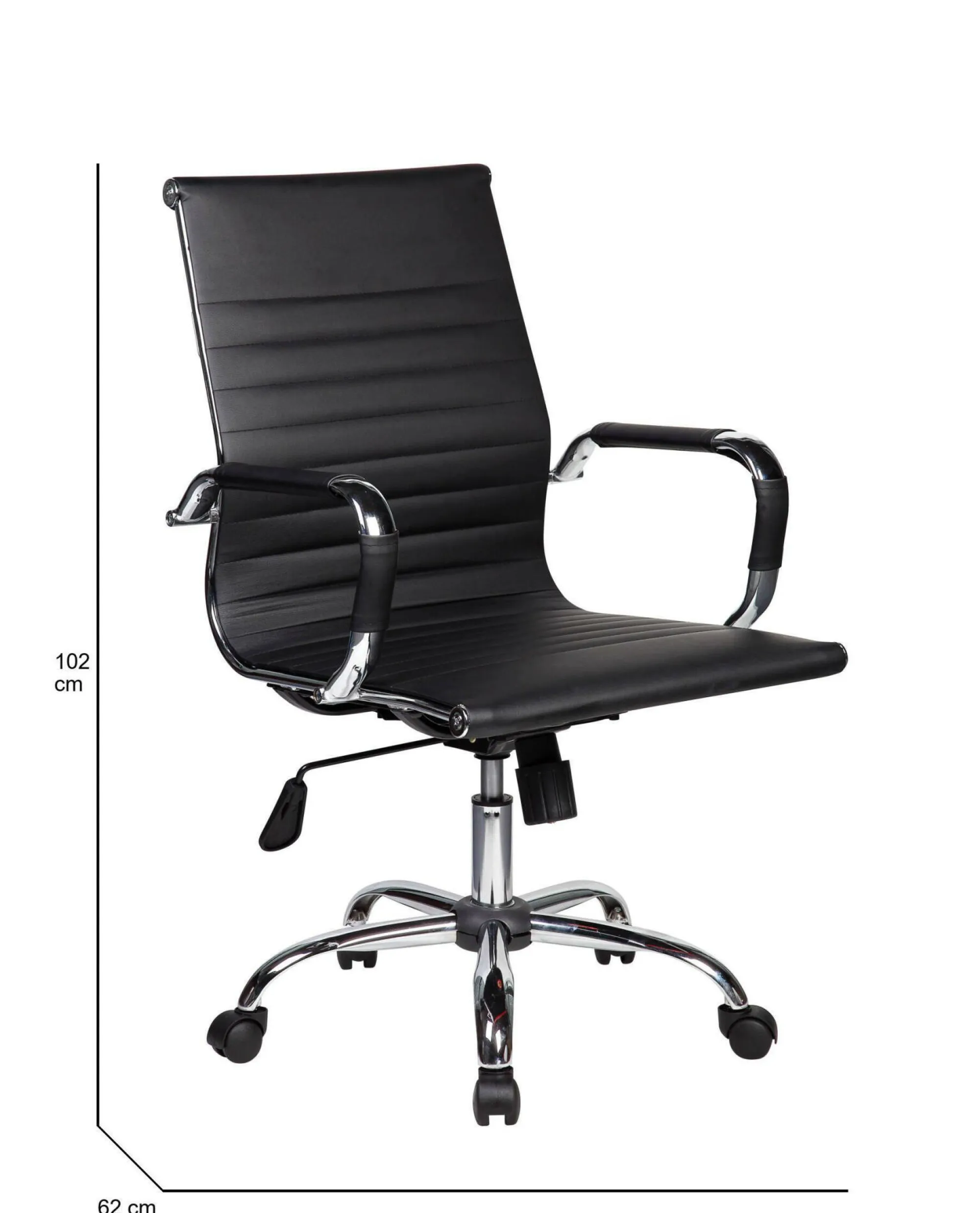 Sedia con ruote Disrae, , 62x54h92/102 cm<Dmora New