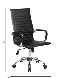 Sedia con ruote Disrae, , 63x54h106/116 cm<Dmora New