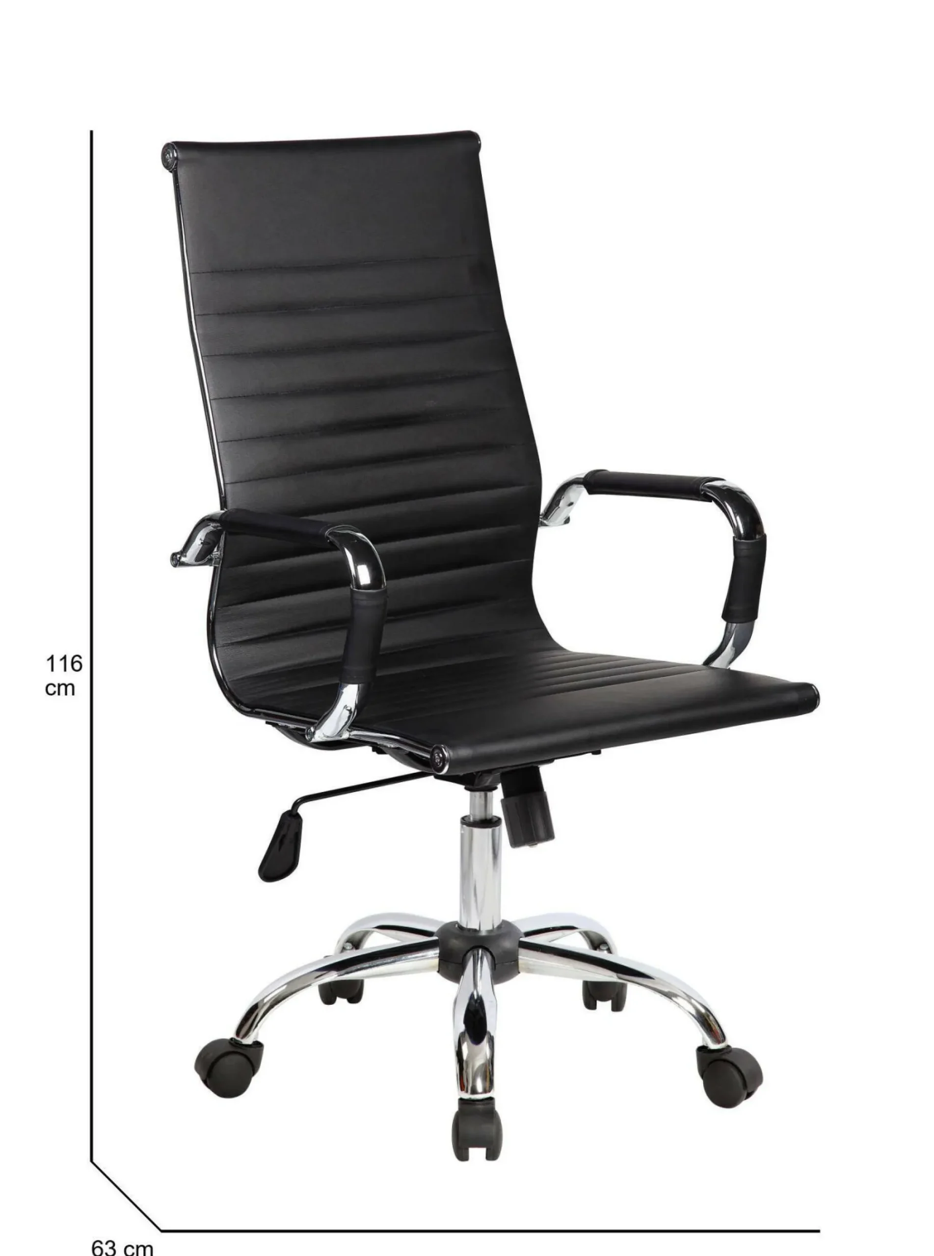 Sedia con ruote Disrae, , 63x54h106/116 cm<Dmora New