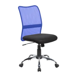 Sedia con ruote Maysak, 57x46h90/100 cm, Nero e Blu<Dmora Flash Sale