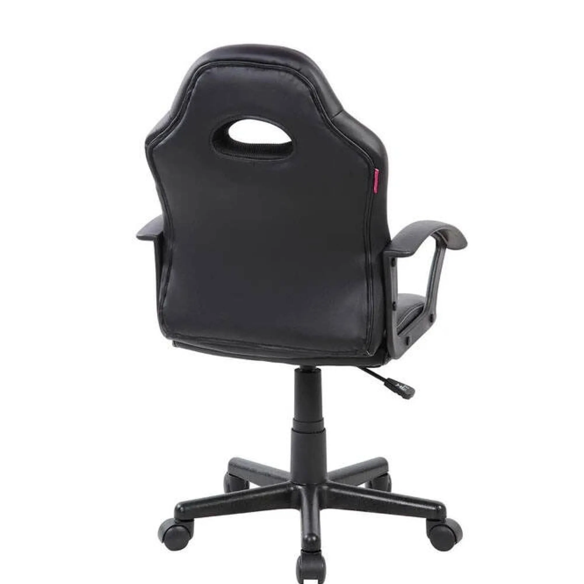 Sedia con ruote Miranda, 56x55h89/100 cm, Nero e Rosso<Dmora Shop