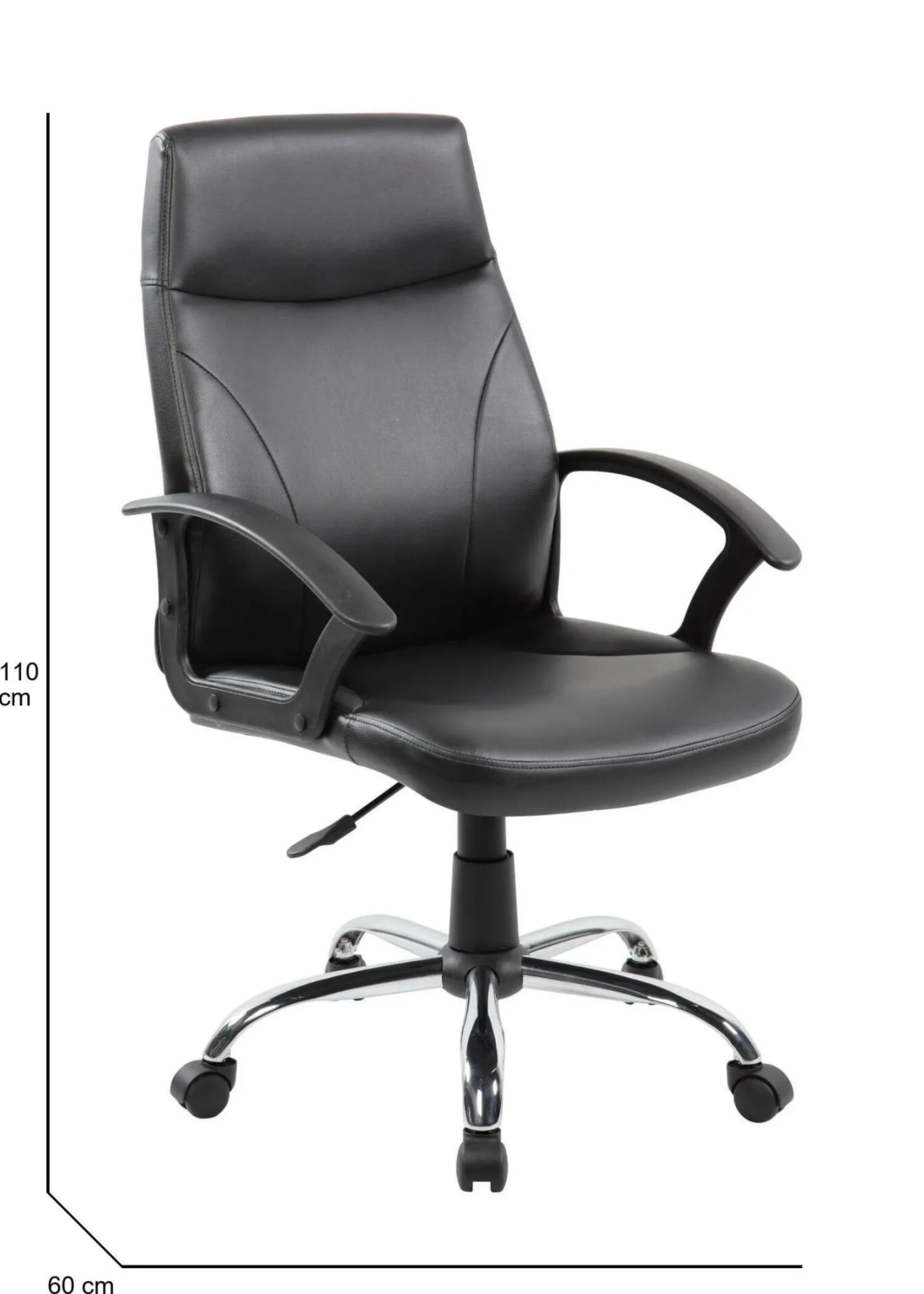 Sedia con ruote Triangolo, , 60x59h100/110 cm<Dmora Hot