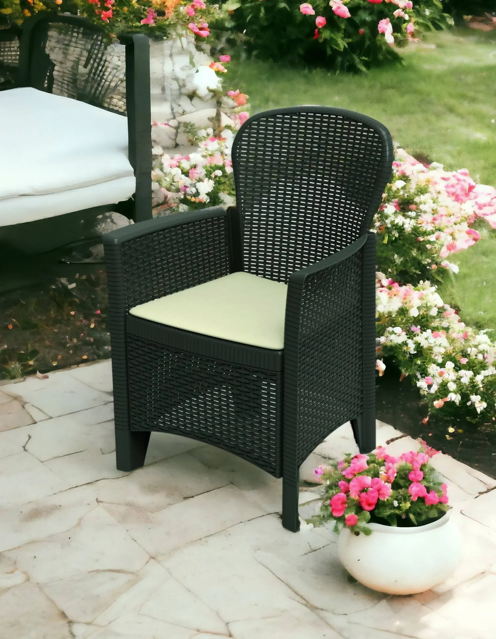 Sedia da esterno Amilton, 60x58h89 cm,<Dmora Store