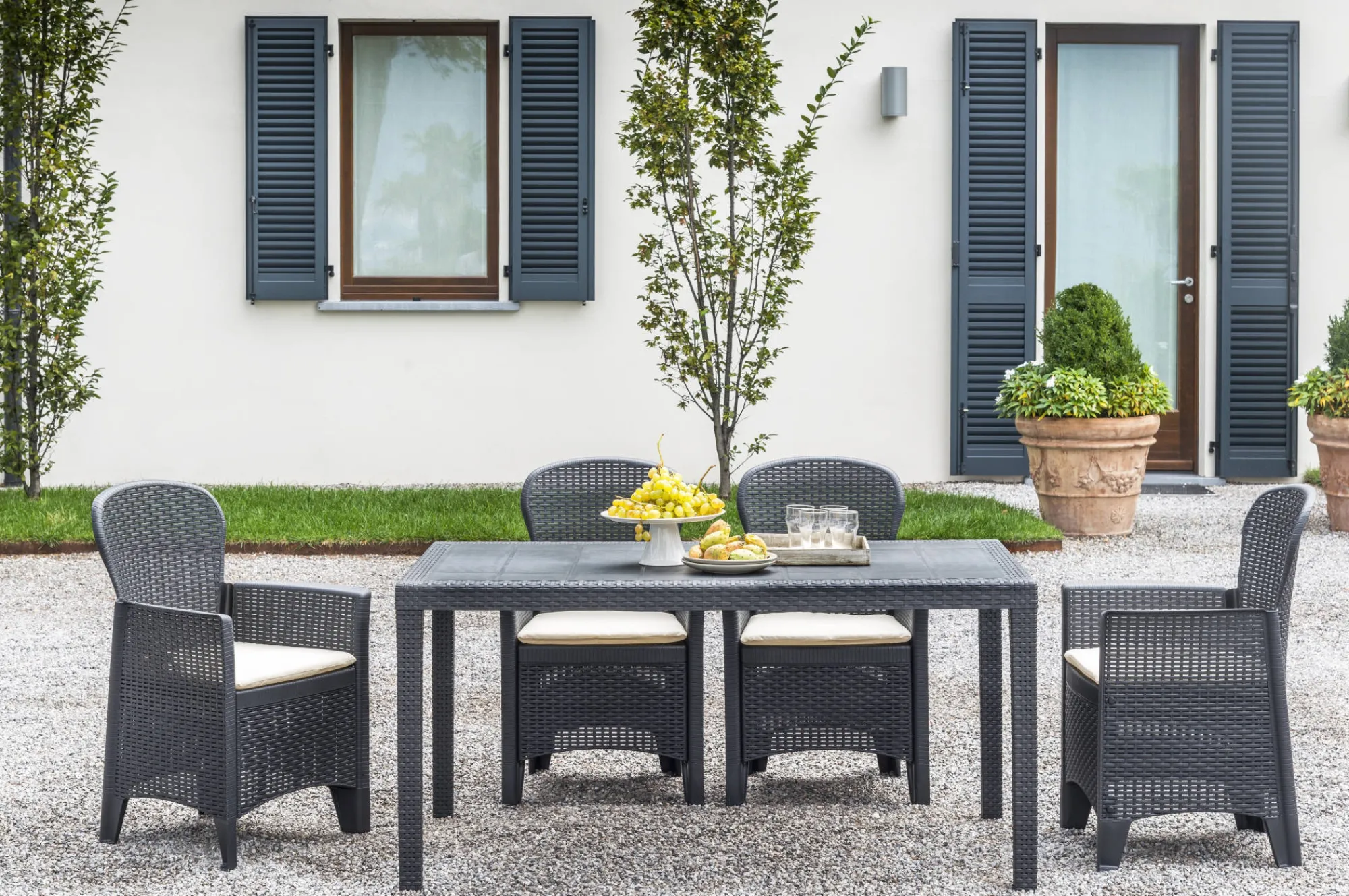 Sedia da esterno Amilton, 60x58h89 cm,<Dmora Store
