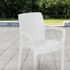 Sedia da esterno Asha, 54x60h82 cm,<Dmora Clearance