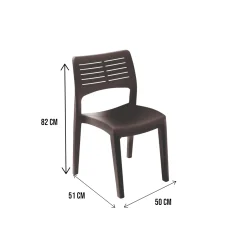 Sedia da esterno Genny, 50x51h82 Cm,<Dmora Best Sale