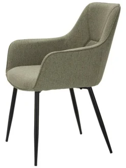 Sedia Editor, 58x63 h86 cm, Nero e Verde<Dmora Online