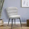 Sedia Leo, 58x61 h85 cm, Nero e Grigio<Dmora Cheap