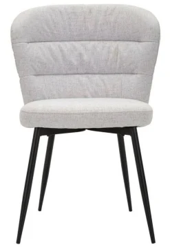Sedia Leo, 58x61 h85 cm, Nero e Grigio<Dmora Cheap