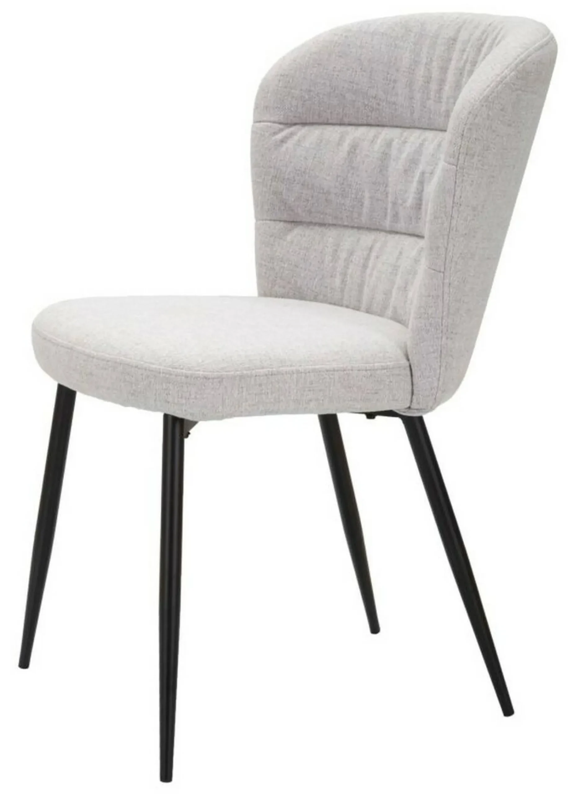 Sedia Leo, 58x61 h85 cm, Nero e Grigio<Dmora Cheap