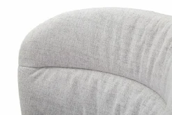 Sedia Leo, 58x61 h85 cm, Nero e Grigio<Dmora Cheap