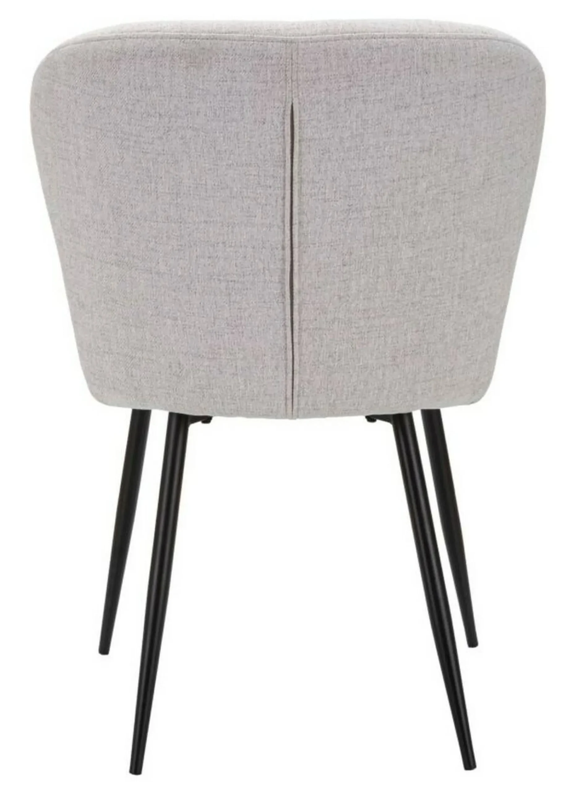 Sedia Leo, 58x61 h85 cm, Nero e Grigio<Dmora Cheap