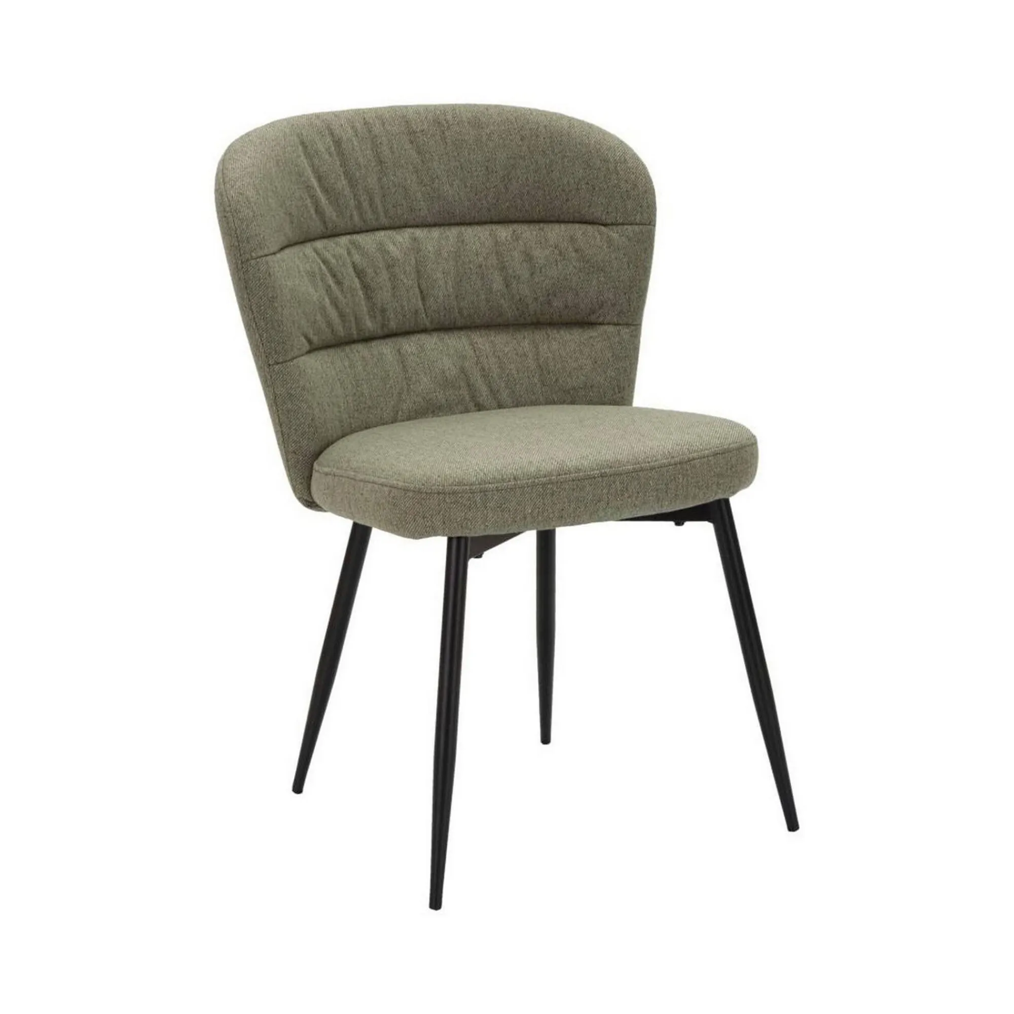 Sedia Leo, 58x61 h85 cm, Nero e Verde<Dmora Sale