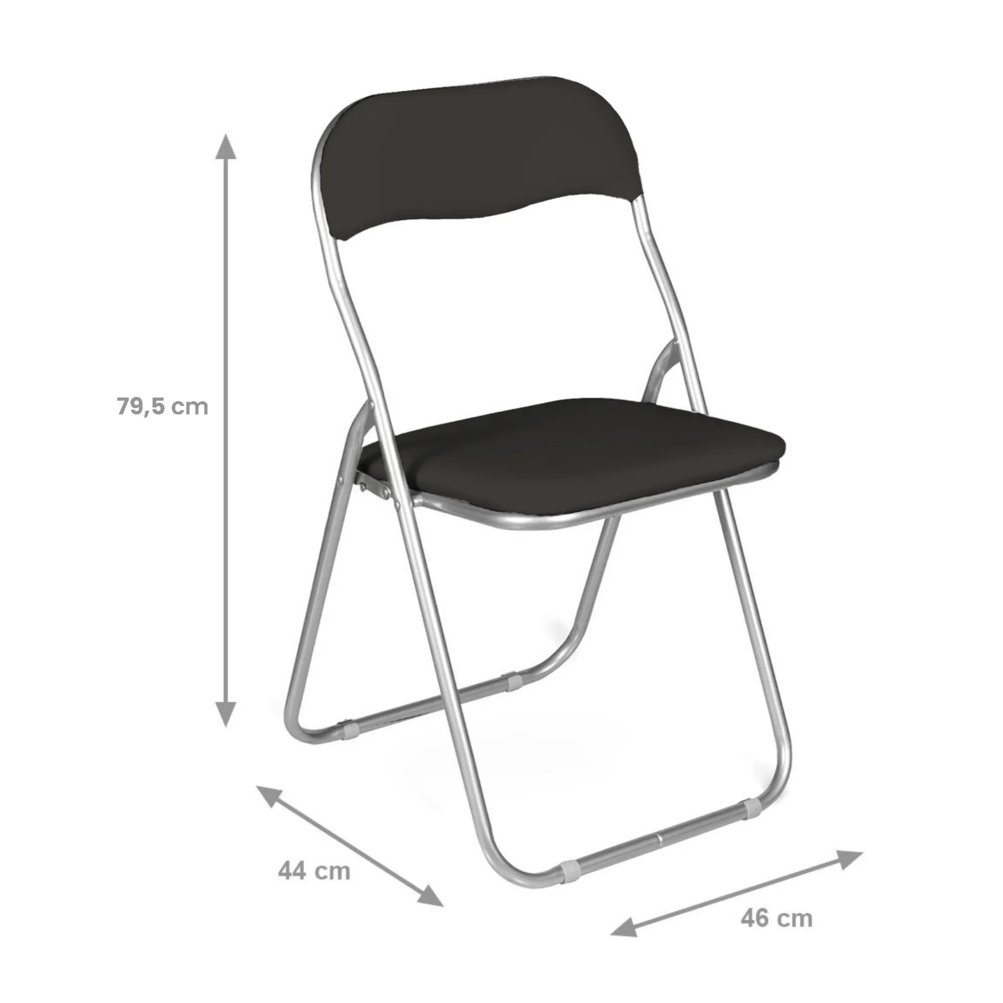Sedia pieghevole Antenore, 43x47h80 cm,<Dmora Outlet