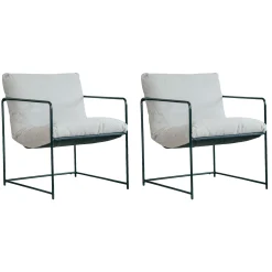 Set di 2 poltrone Appare, 61x67h75 cm,<Dmora Fashion