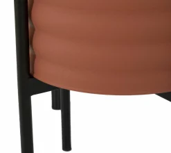 Set di 3 portavasi Cisterna, 36x36 h57 cm, Terracotta e Nero<Dmora Store