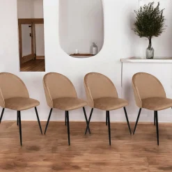 Set di 4 sedie Achito, 51x54h82 cm,<Dmora Best Sale