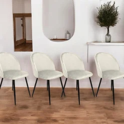 Set di 4 sedie Achito, 51x54h82 cm,<Dmora Best