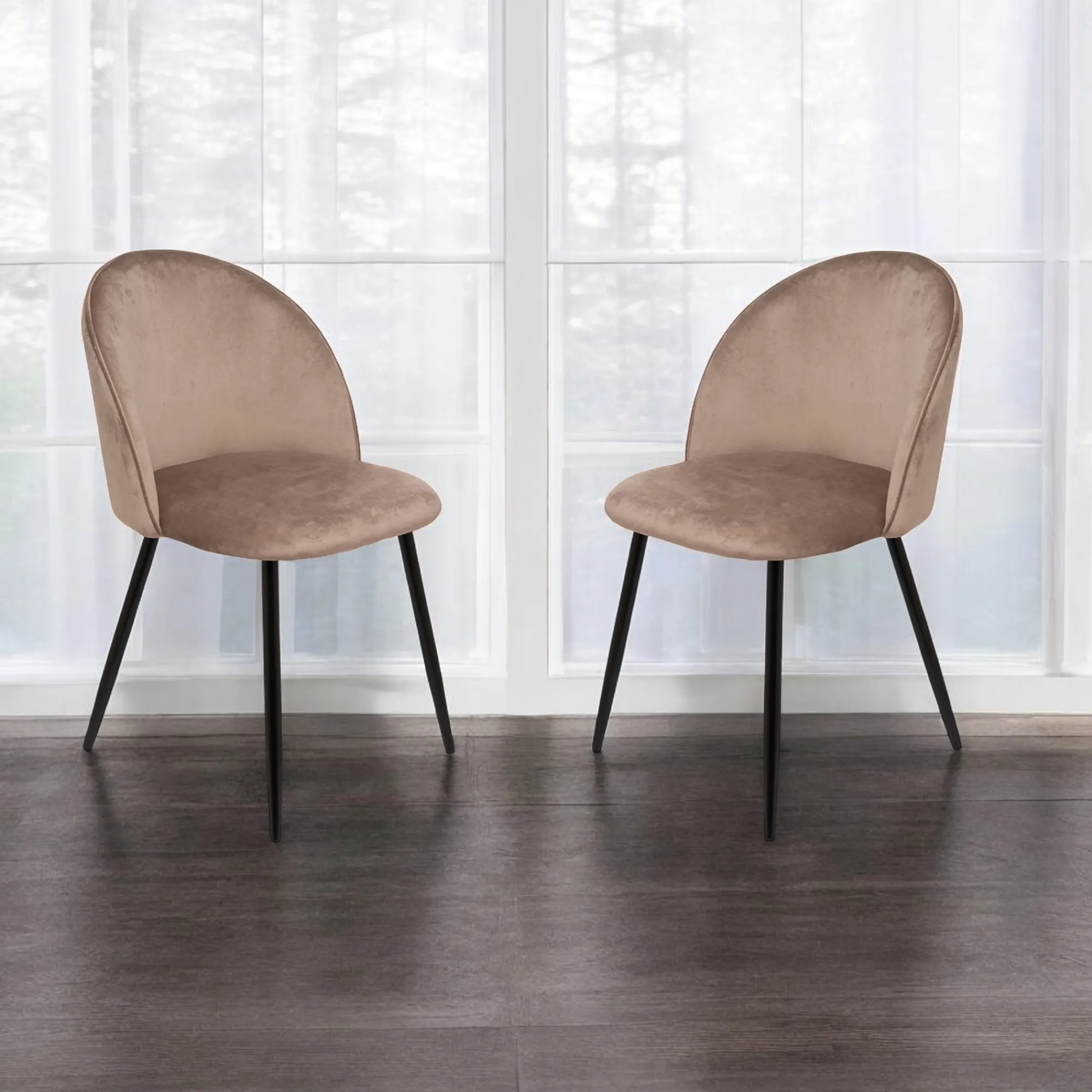 Set di 2 sedie Achito, 51x54h82 cm,<Dmora Fashion