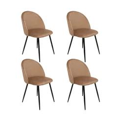 Set di 4 sedie Achito, 51x54h82 cm,<Dmora Best Sale