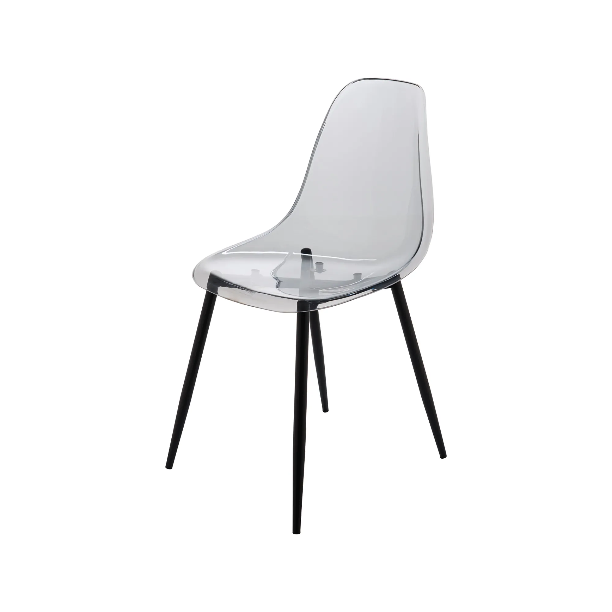 Set di 6 sedie Amstrong, 53x46h81 cm, Fumé<Dmora Clearance