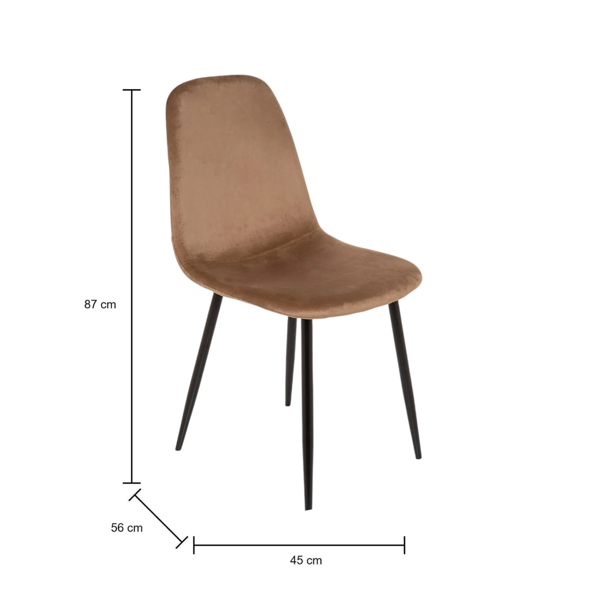 Set di 6 sedie Arter, 45x56h87 cm,<Dmora Online