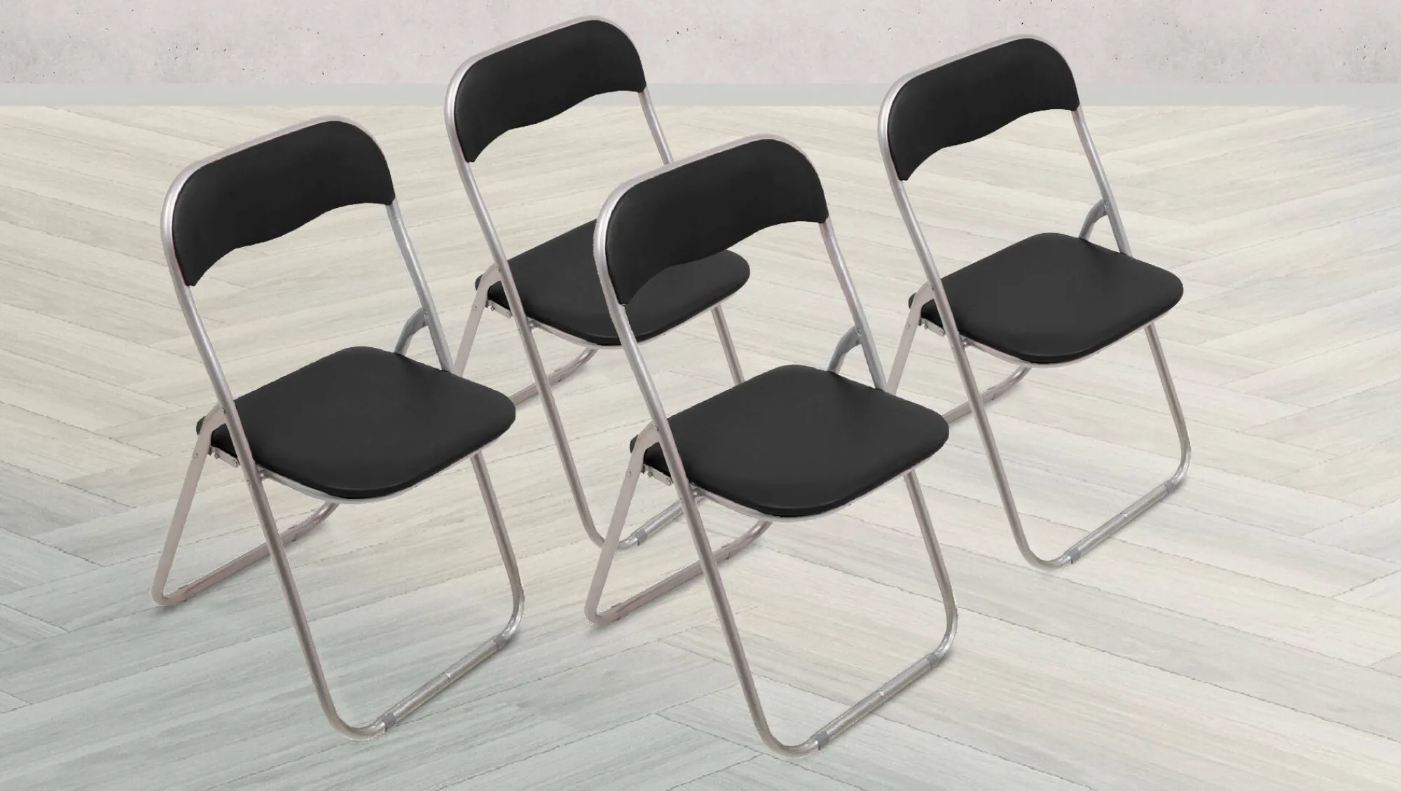 Set di 4 sedie pieghevoli Dgraf, 43x47h80 cm,<Dmora Clearance