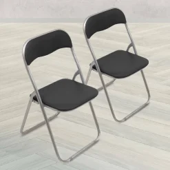 Set di 2 sedie pieghevoli Antenore, 43x47h80 cm,<Dmora Hot