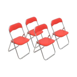 Set di 4 sedie pieghevoli Dgraf, 43x48h80 cm,<Dmora Hot
