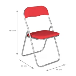 Set di 2 sedie pieghevoli Dgraf, 43x48h80 cm,<Dmora Outlet