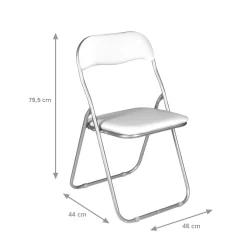 Set di 2 sedie pieghevoli Antenore, 43x47h80 cm,<Dmora Flash Sale