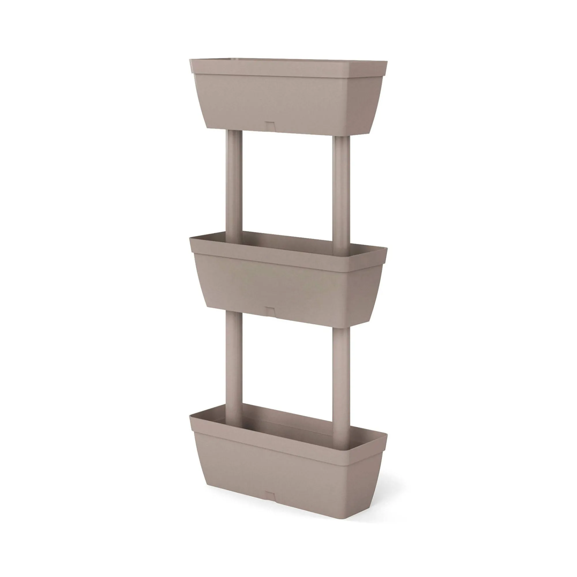 Set di 3 vasi Aldunga, 49x22h16 cm, Tortora<Dmora Flash Sale
