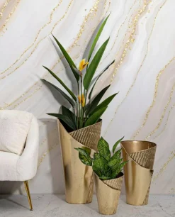 Set di 3 vasi Morrone, 39x42 h75 cm,<Dmora Flash Sale