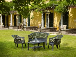 Set salotto da esterno Adone, 100% Made in Italy,<Dmora Hot