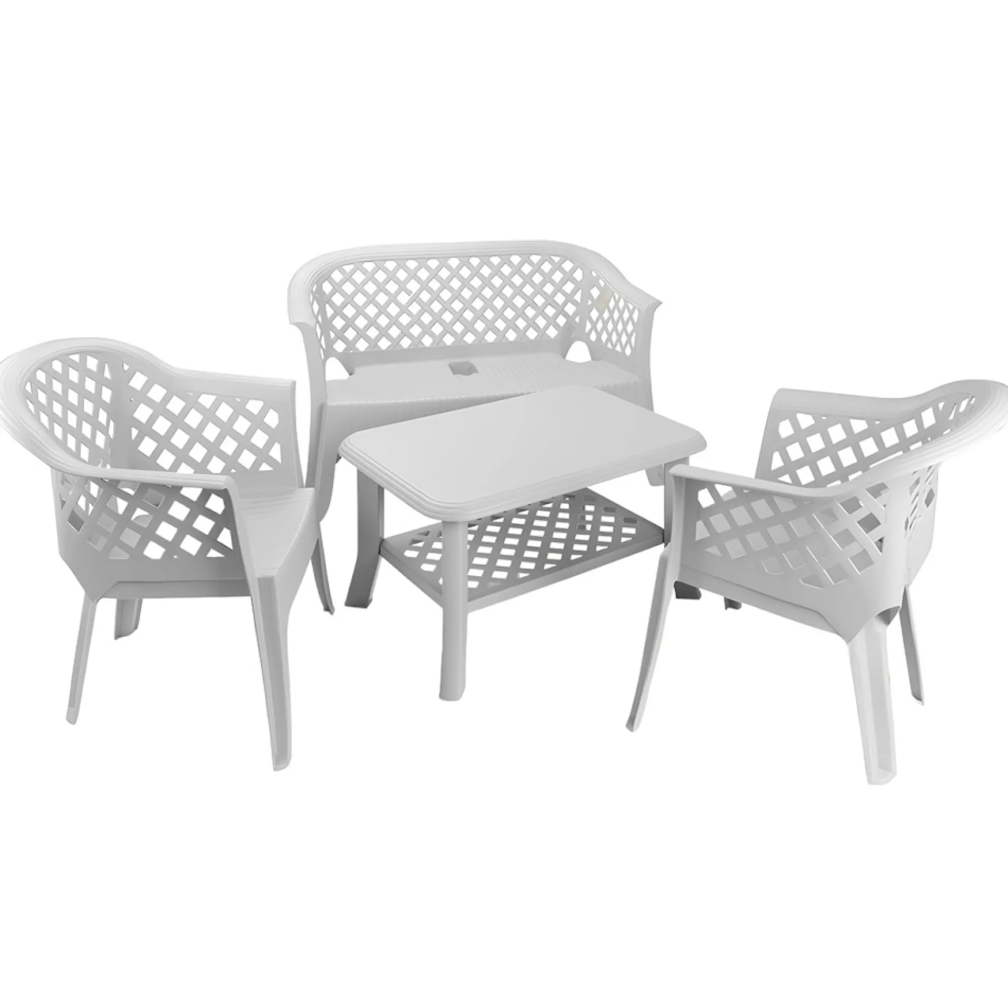 Set salotto da esterno Adone, 100% Made in Italy,<Dmora Cheap
