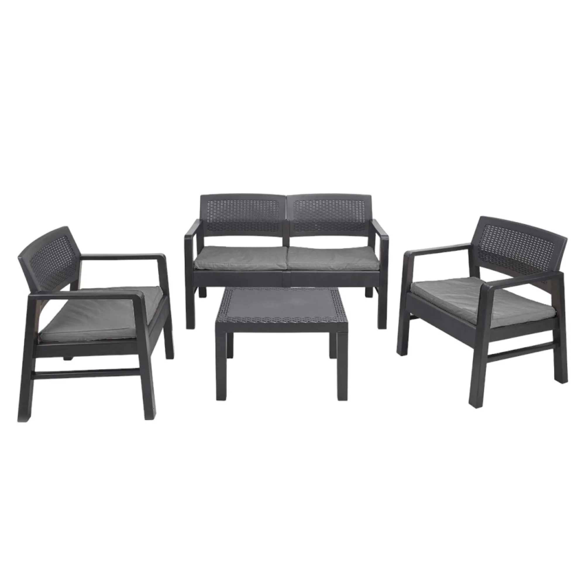 Set salotto da esterno Agnelo, 100% Made in Italy,<Dmora Cheap