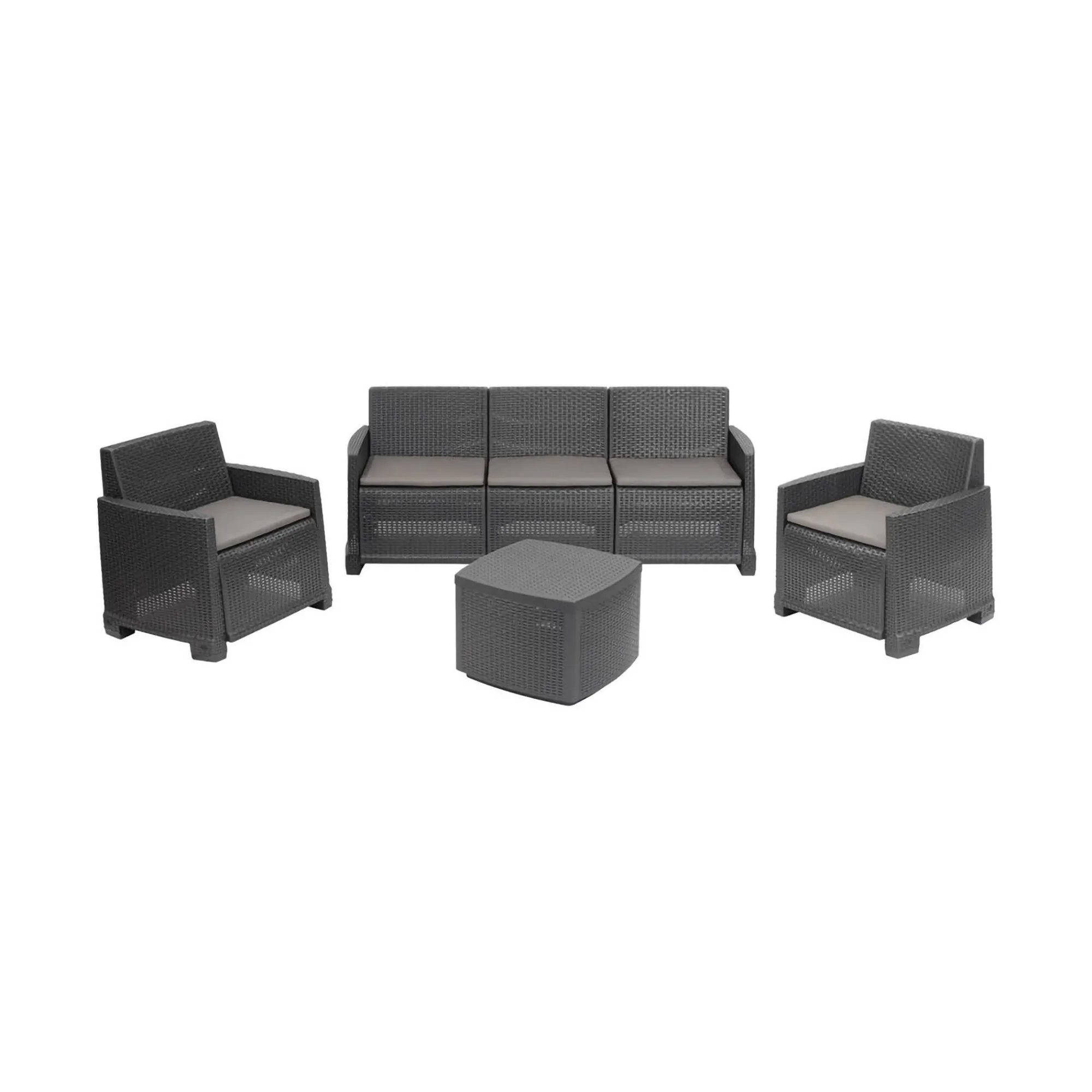 Set salotto da esterno Akay, 100% Made in Italy,<Dmora New