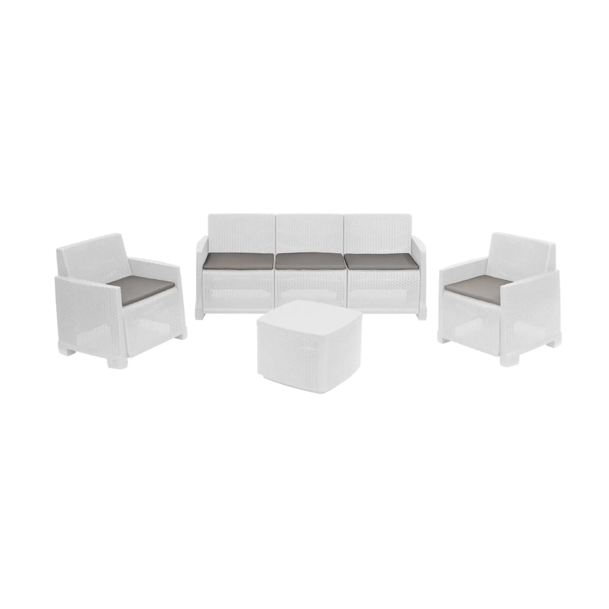 Set salotto da esterno Akay, 100% Made in Italy,<Dmora Shop