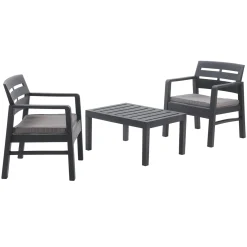 Set salotto da esterno Alfio, 100% Made in Italy,<Dmora Sale