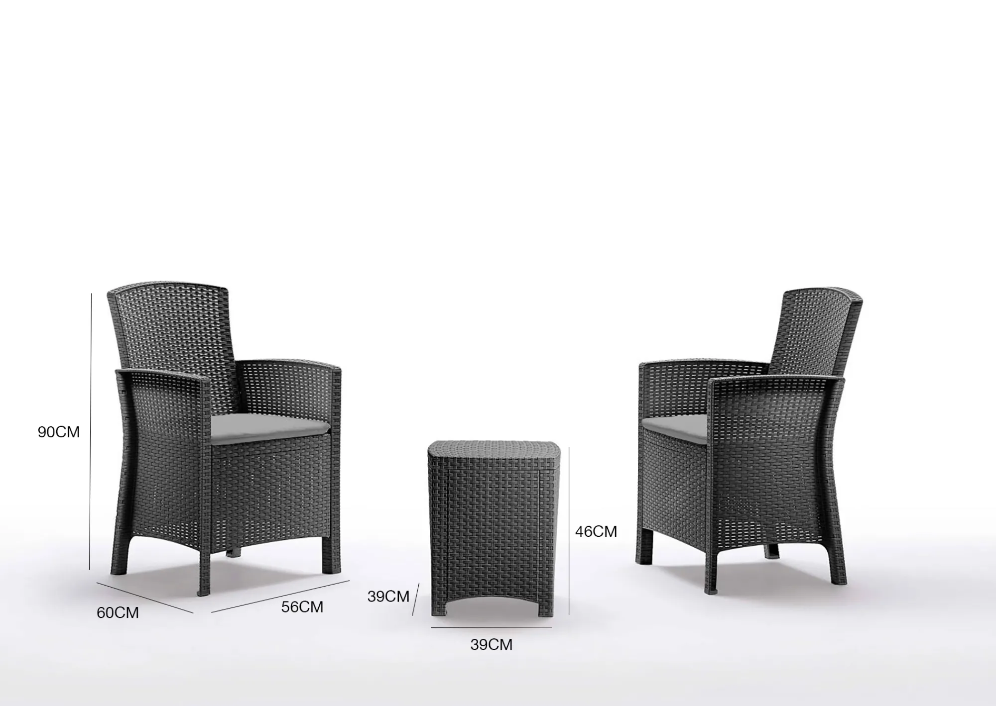 Set salotto da esterno Armin, 100% Made in Italy,<Dmora Flash Sale