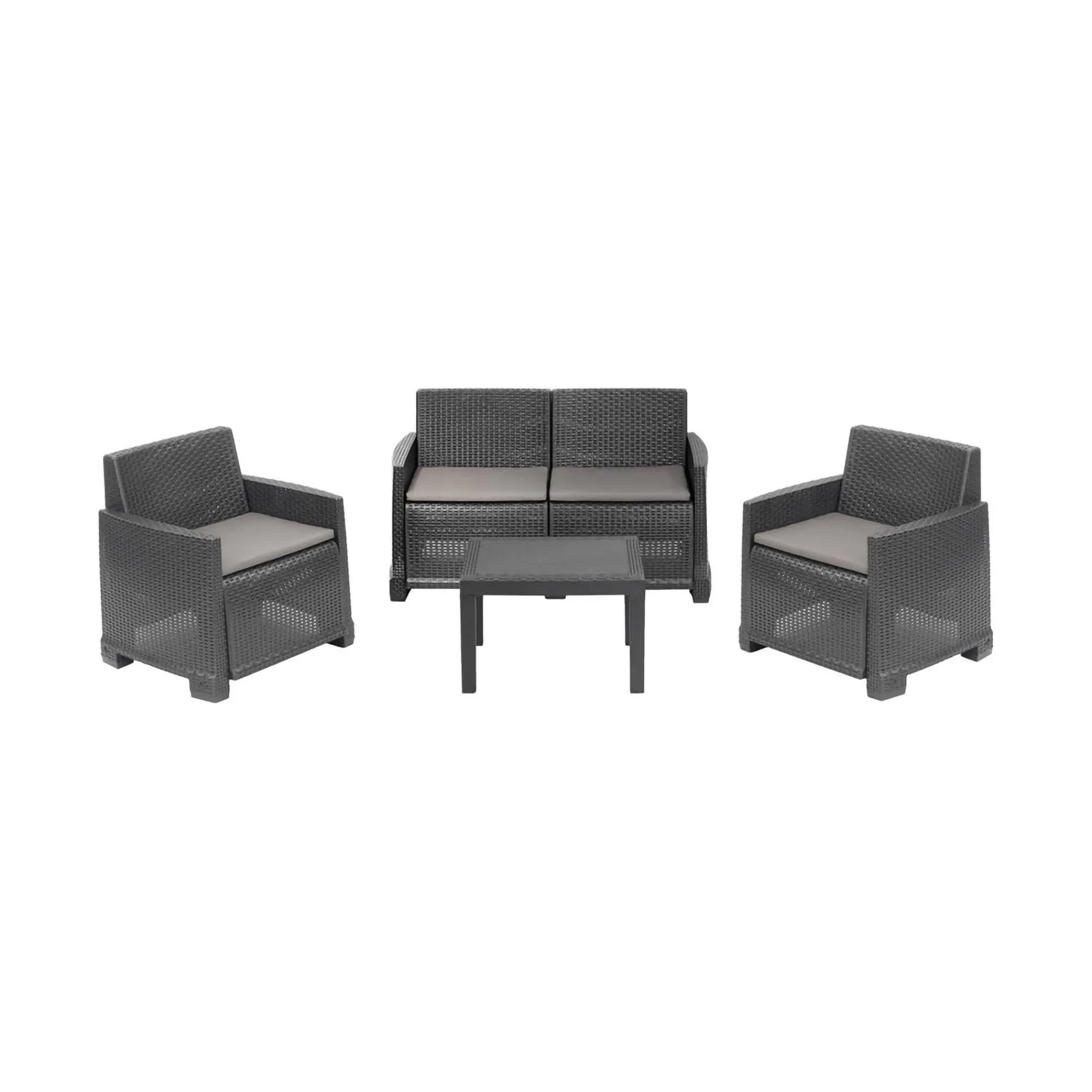 Set salotto da esterno Atrito, 100% Made in Italy,<Dmora Discount