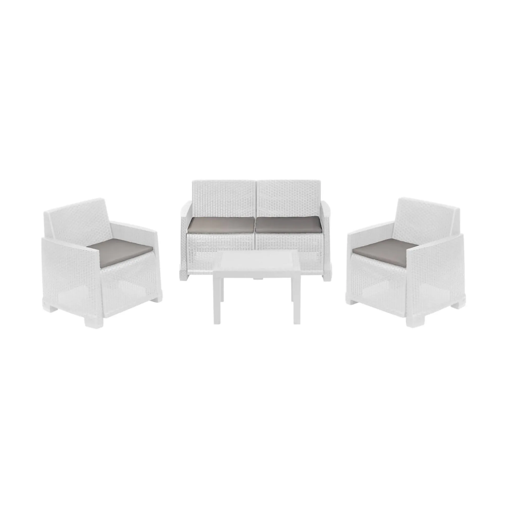 Set salotto da esterno Atrito, 100% Made in Italy,<Dmora Discount
