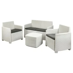 Set salotto da esterno Bacco, 100% Made in Italy,<Dmora New