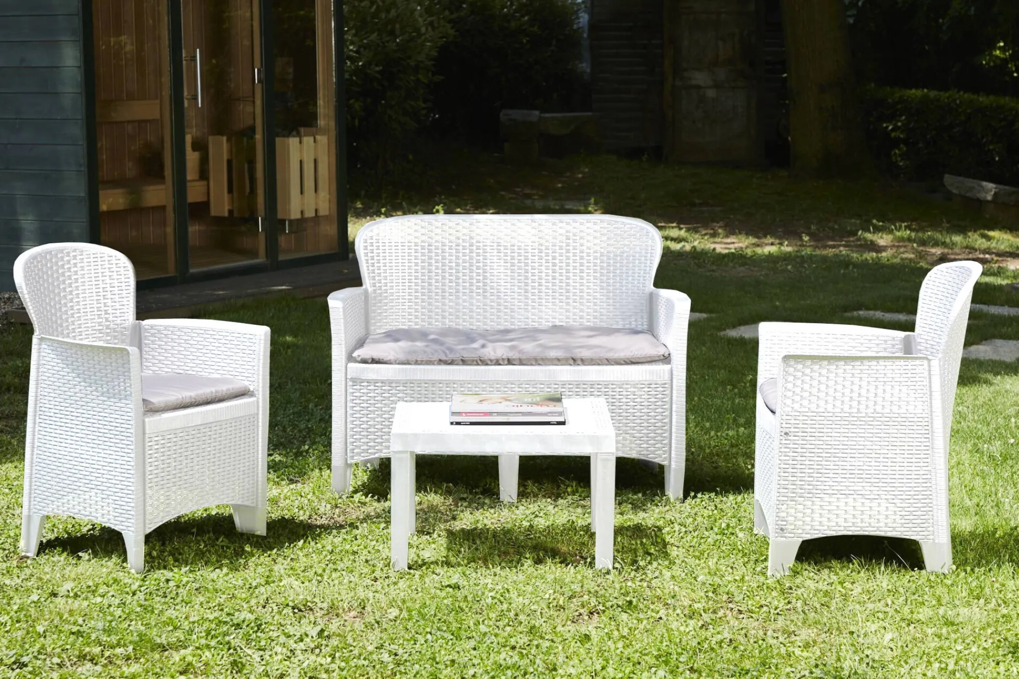 Set salotto da esterno Debois, 100% Made in Italy,<Dmora Best Sale