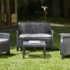 Set salotto da esterno Debois, 100% Made in Italy,<Dmora Fashion