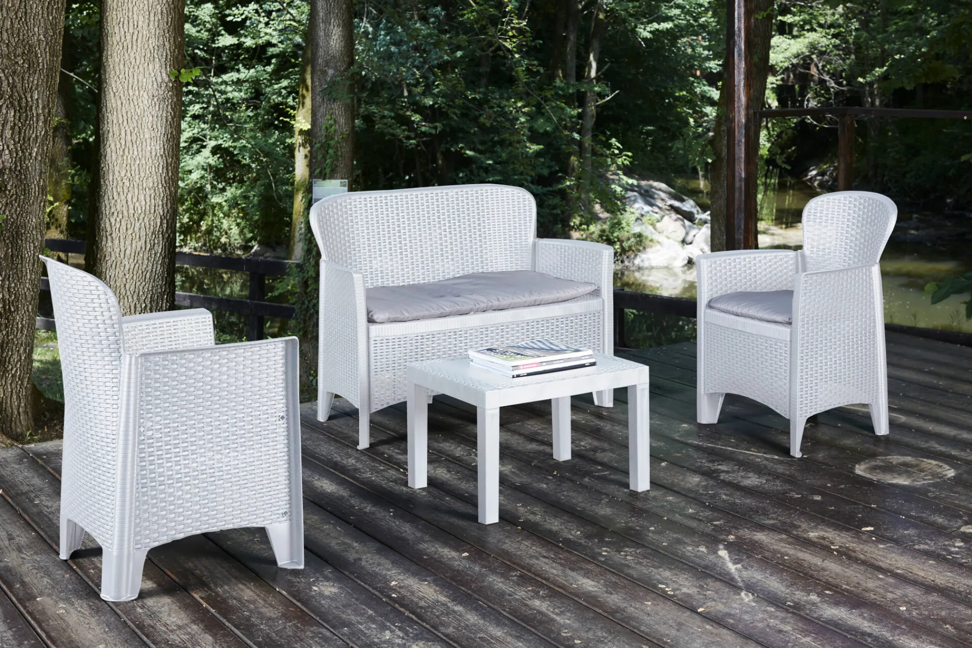 Set salotto da esterno Debois, 100% Made in Italy,<Dmora Best Sale