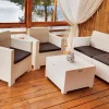 Set salotto da esterno Gazania, 100% Made in Italy,<Dmora Flash Sale