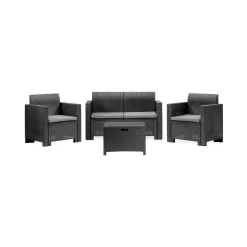 Set salotto da esterno Gazania, 100% Made in Italy,<Dmora New